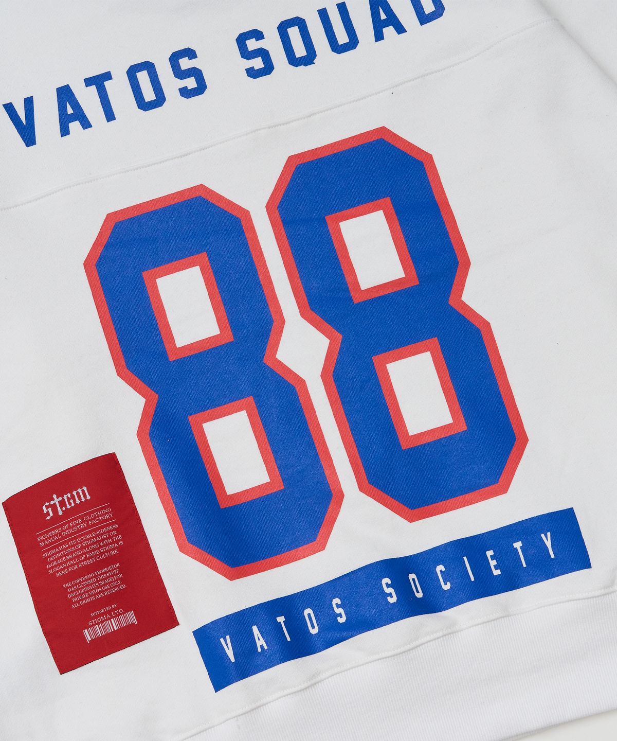 스티그마(STIGMA) 88 Football Oversized Crewneck White