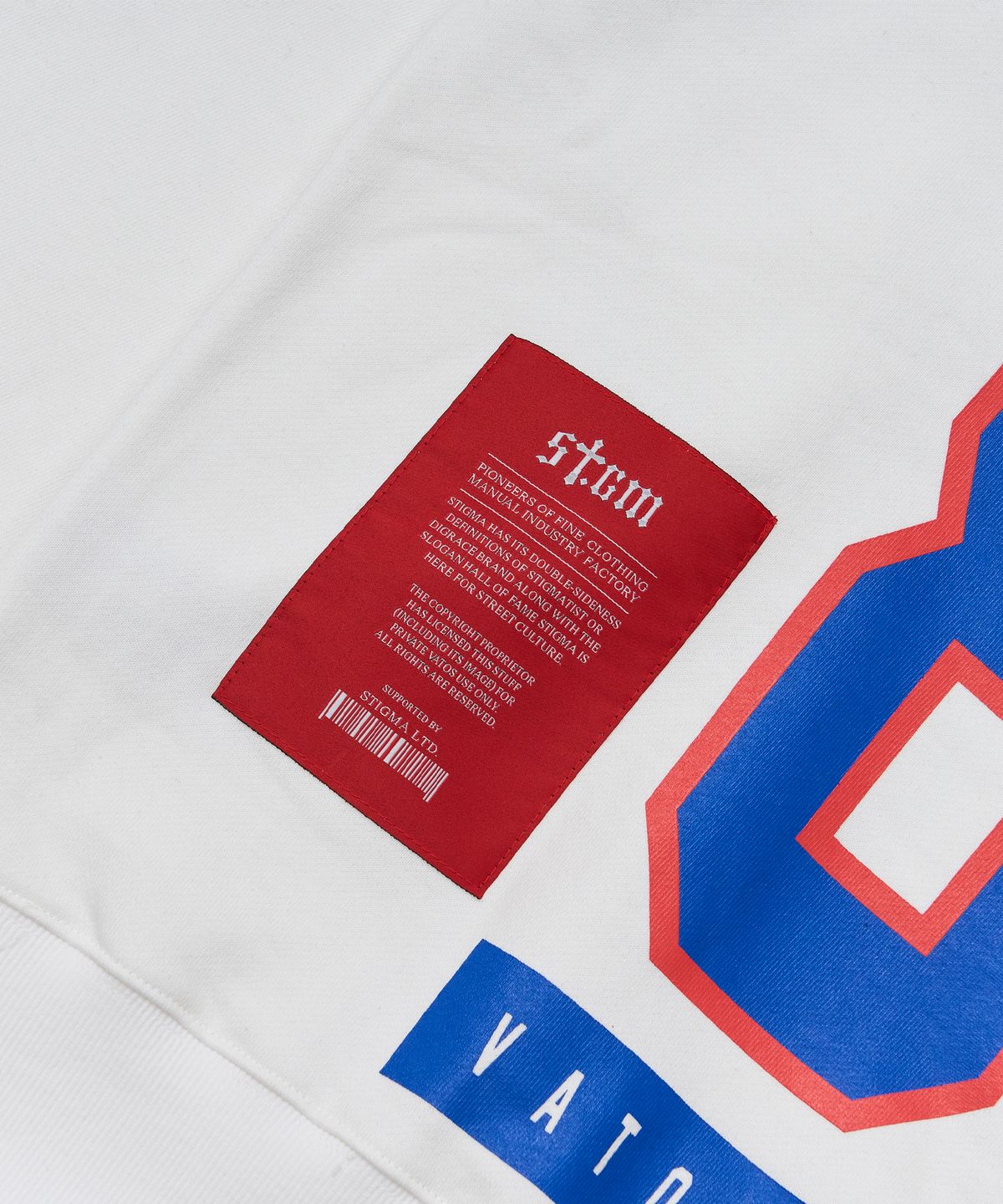 스티그마(STIGMA) 88 Football Oversized Crewneck White