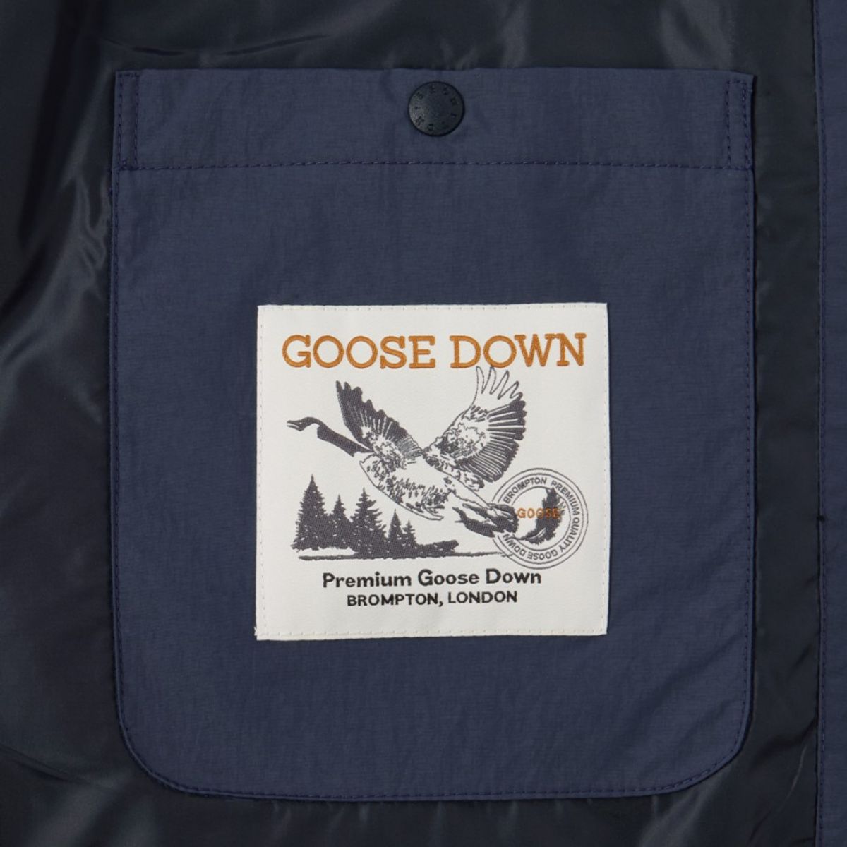 브롬톤 런던(BROMPTON LONDON) W BRITISH CAMPER COLLAR DOWN - NAVY (P244WDW605)