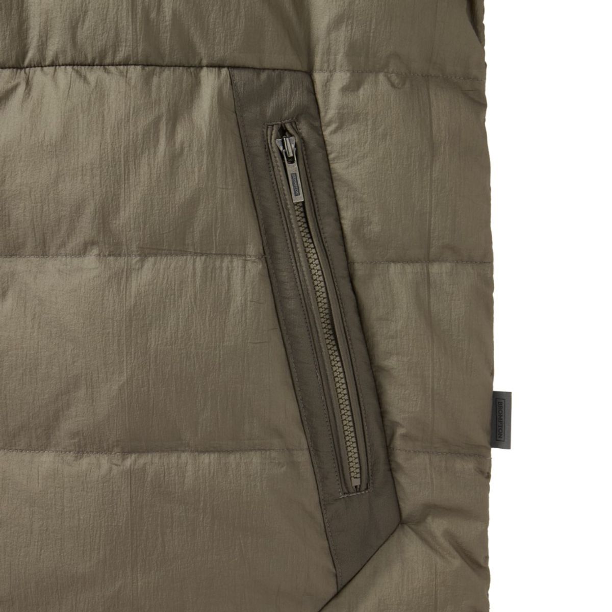 브롬톤 런던(BROMPTON LONDON) AEROWARM HOOD LIGHTWEIGHT DOWN - KHAKI (P244UDW102)