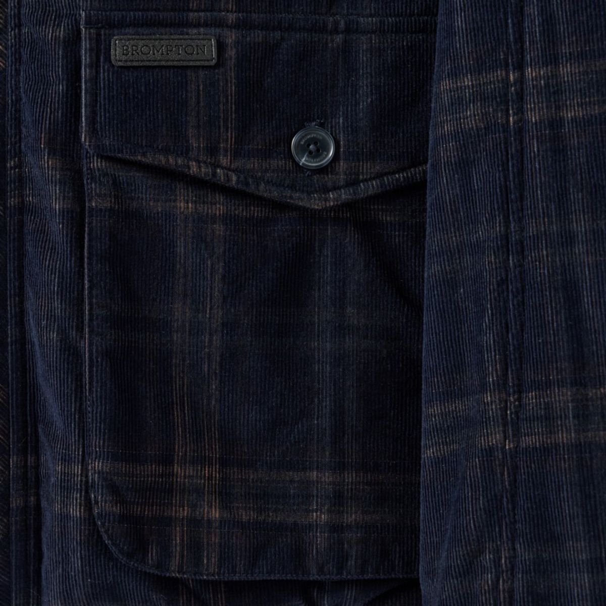 브롬톤 런던(BROMPTON LONDON) CODUROY HARRINGTON JUMPER - D/NAVY (P244UPD404)