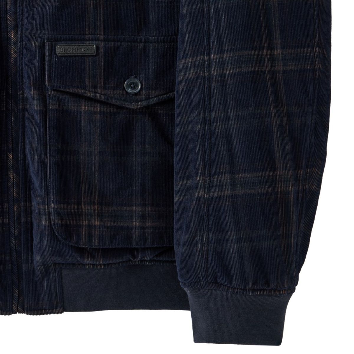 브롬톤 런던(BROMPTON LONDON) CODUROY HARRINGTON JUMPER - D/NAVY (P244UPD404)