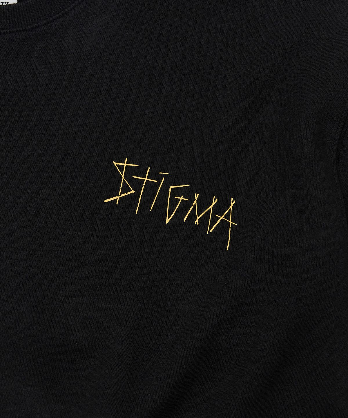 스티그마(STIGMA) Doodle Oversized Crewneck Black