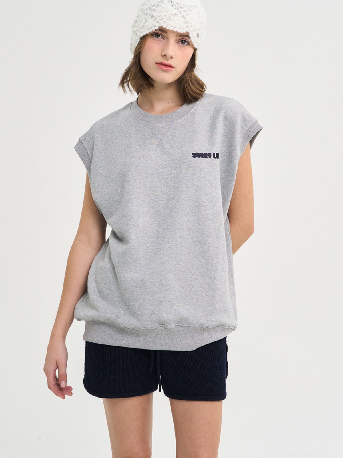 쏘리, 투 머치 러브(SORRY, TOO MUCH LOVE) Wild Flower Sweat Vest_Gray