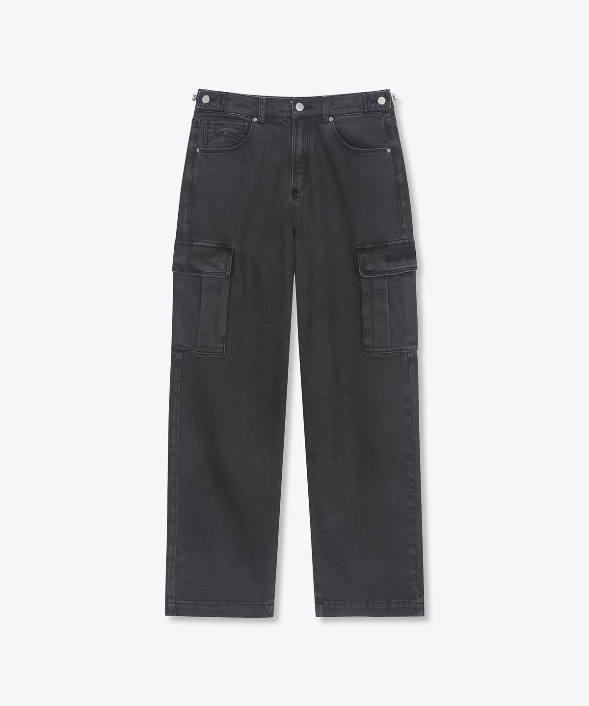 수프라(SUPRA) 여성 와이드 데님 카고 팬츠 (GRAY)