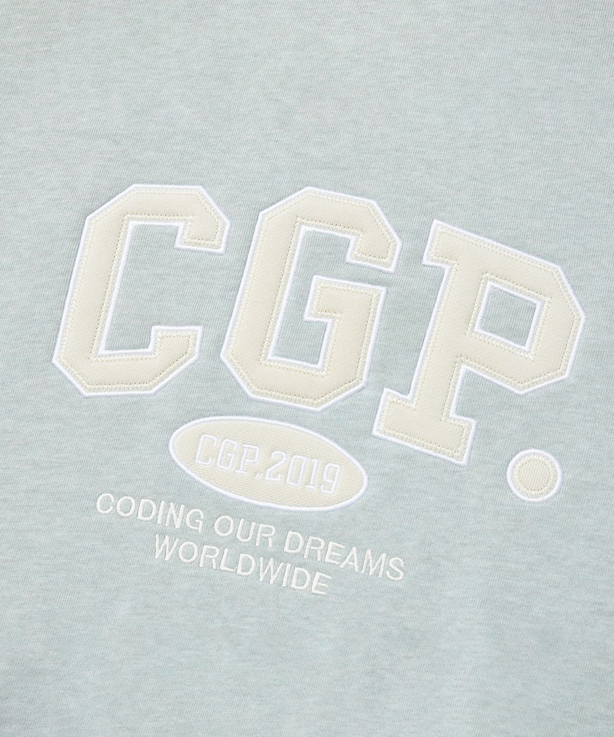코드그라피(CGP) CGP 아치 로고 후드티_민트