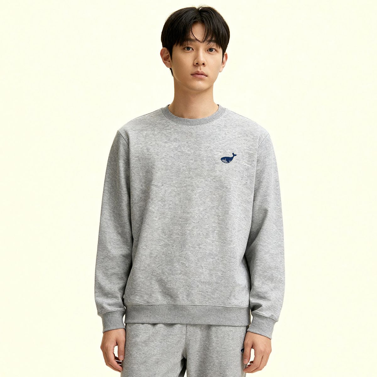 옥스타(OKSTAR) 미니 웨일 자수 특양면 맨투맨