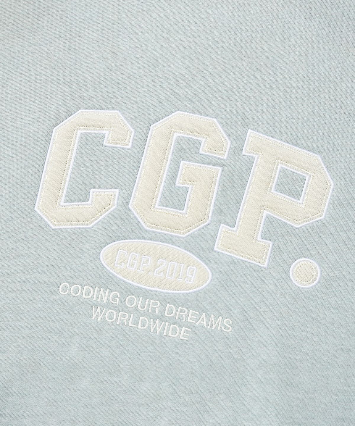 코드그라피(CGP) CGP 아치 로고 후드티_민트BDW