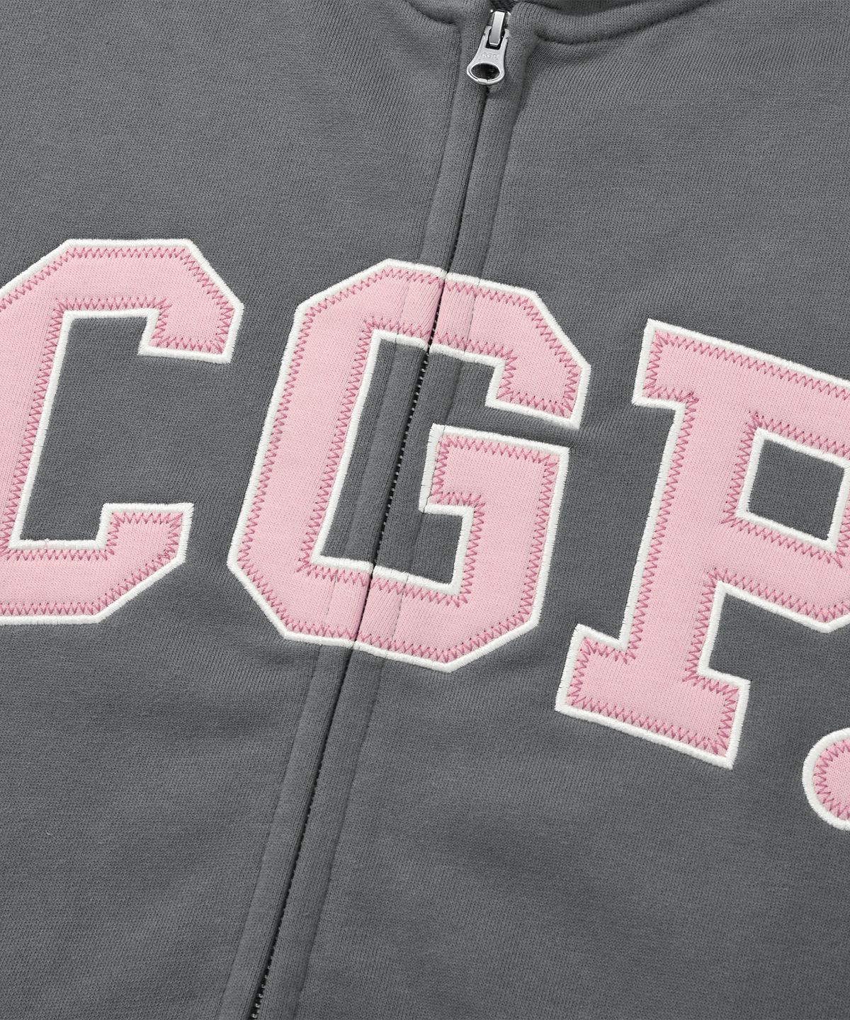 코드그라피(CGP) CGP 아치 로고 후드 집업_차콜