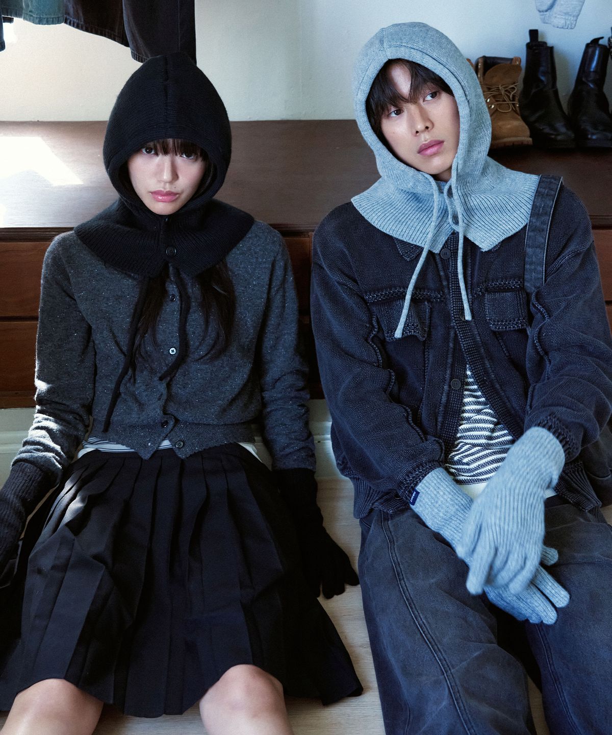 아워데이즈(OURDAYZ) 스너그 니트 바라클라바 [2COLORS]