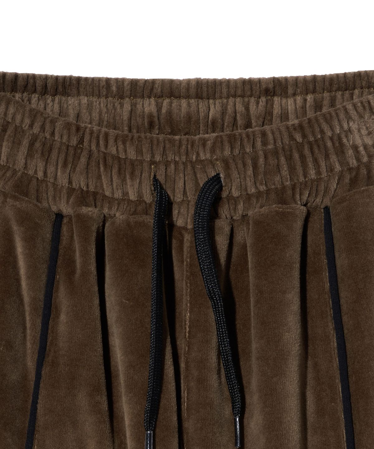 브라운브레스 키즈(BROWNBREATH KIDS) KIDS VELOUR PIPING PANTS - BROWN