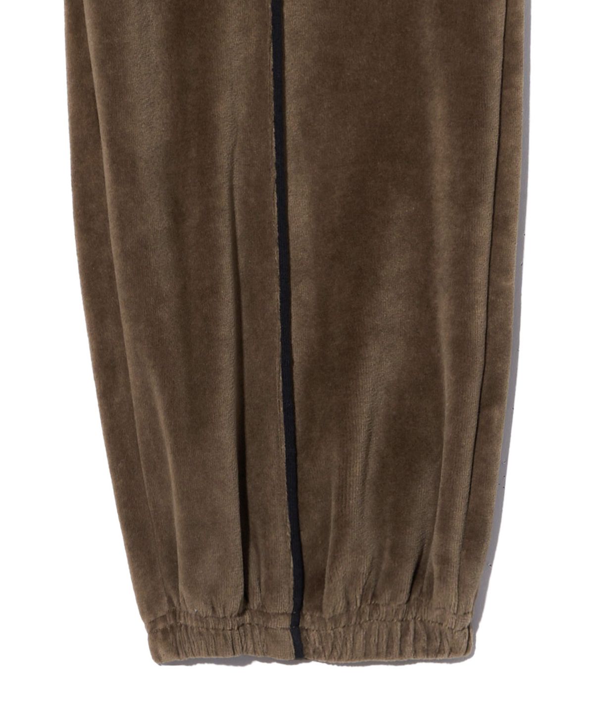 브라운브레스 키즈(BROWNBREATH KIDS) KIDS VELOUR PIPING PANTS - BROWN