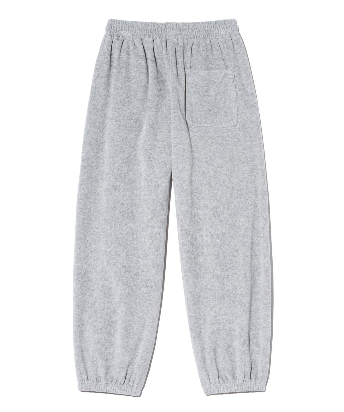 브라운브레스 키즈(BROWNBREATH KIDS) KIDS VELOUR PIPING PANTS - MELANGE GREY