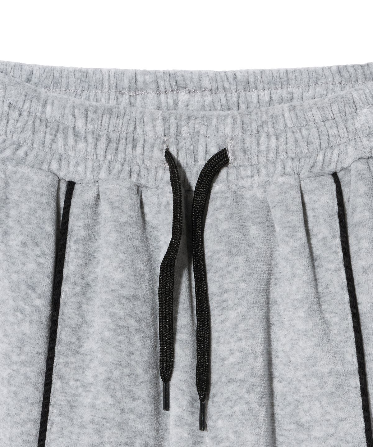브라운브레스 키즈(BROWNBREATH KIDS) KIDS VELOUR PIPING PANTS - MELANGE GREY