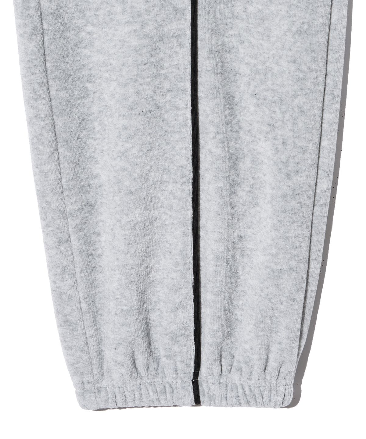 브라운브레스 키즈(BROWNBREATH KIDS) KIDS VELOUR PIPING PANTS - MELANGE GREY