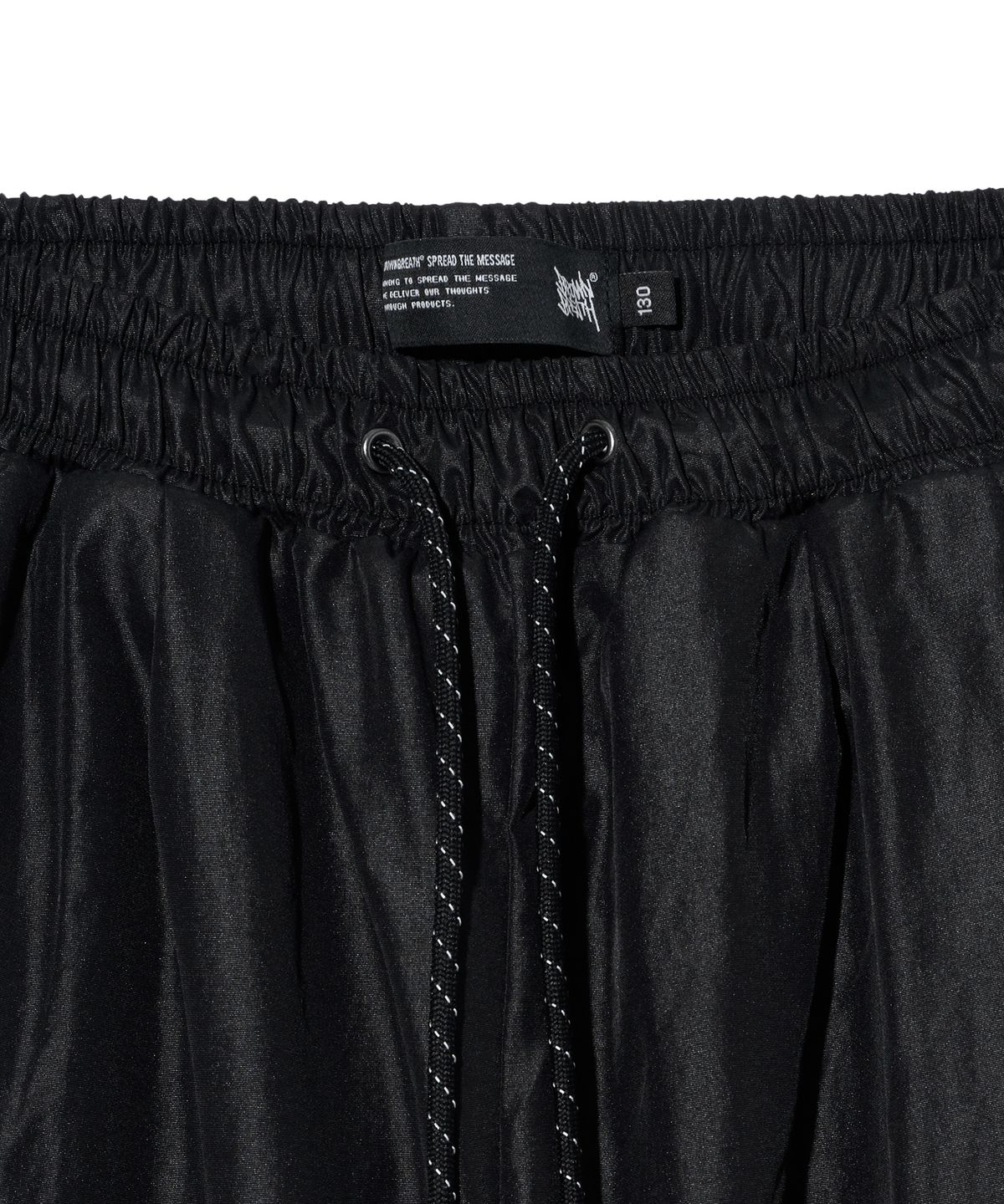 브라운브레스 키즈(BROWNBREATH KIDS) KIDS TAG LINE NYLON PANTS - BLACK