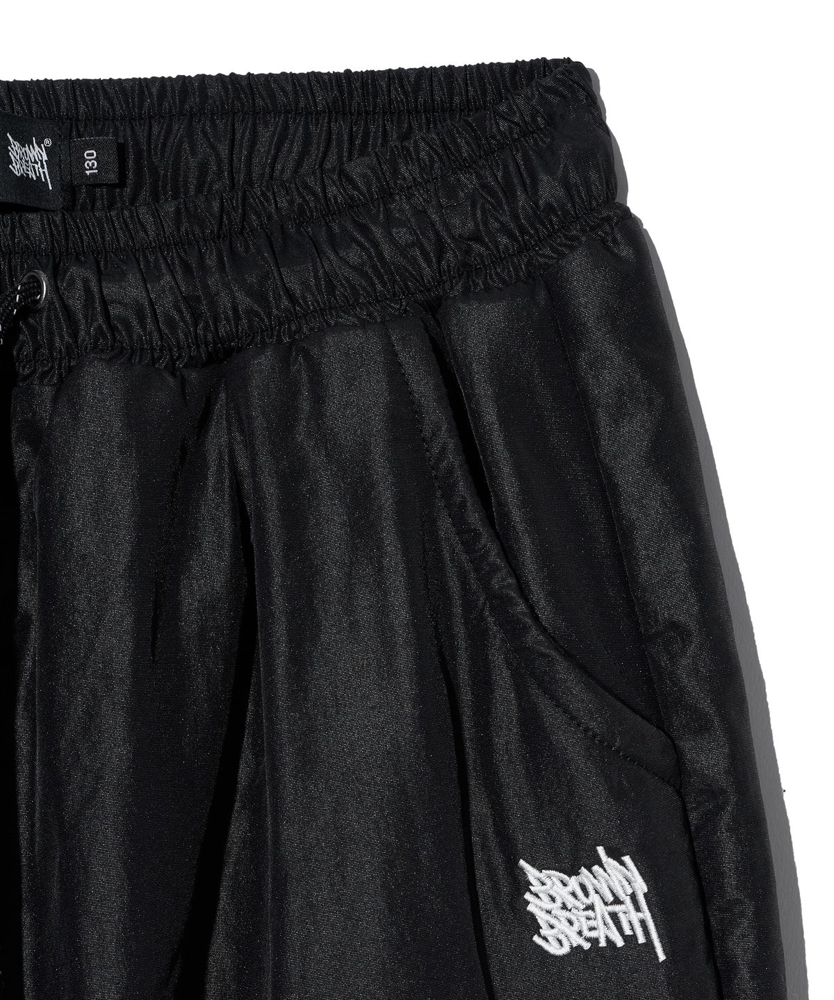 브라운브레스 키즈(BROWNBREATH KIDS) KIDS TAG LINE NYLON PANTS - BLACK