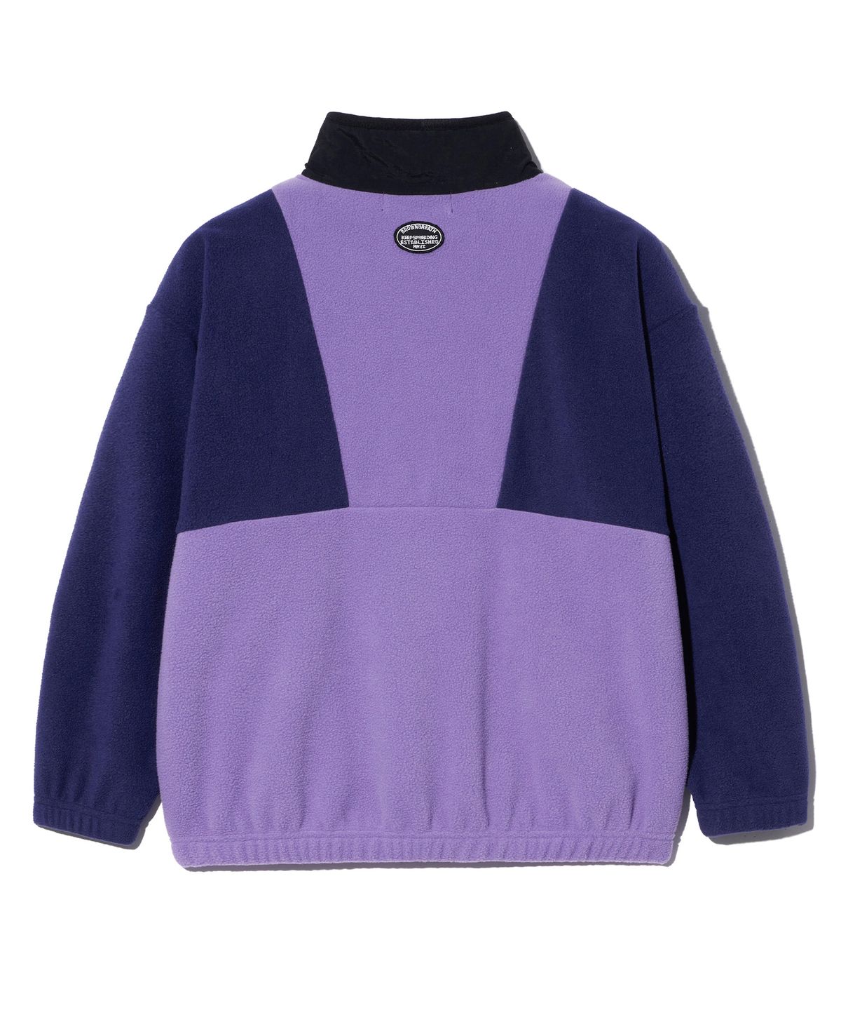 브라운브레스 키즈(BROWNBREATH KIDS) KIDS FLEECE HALF ZIP UP - PURPLE