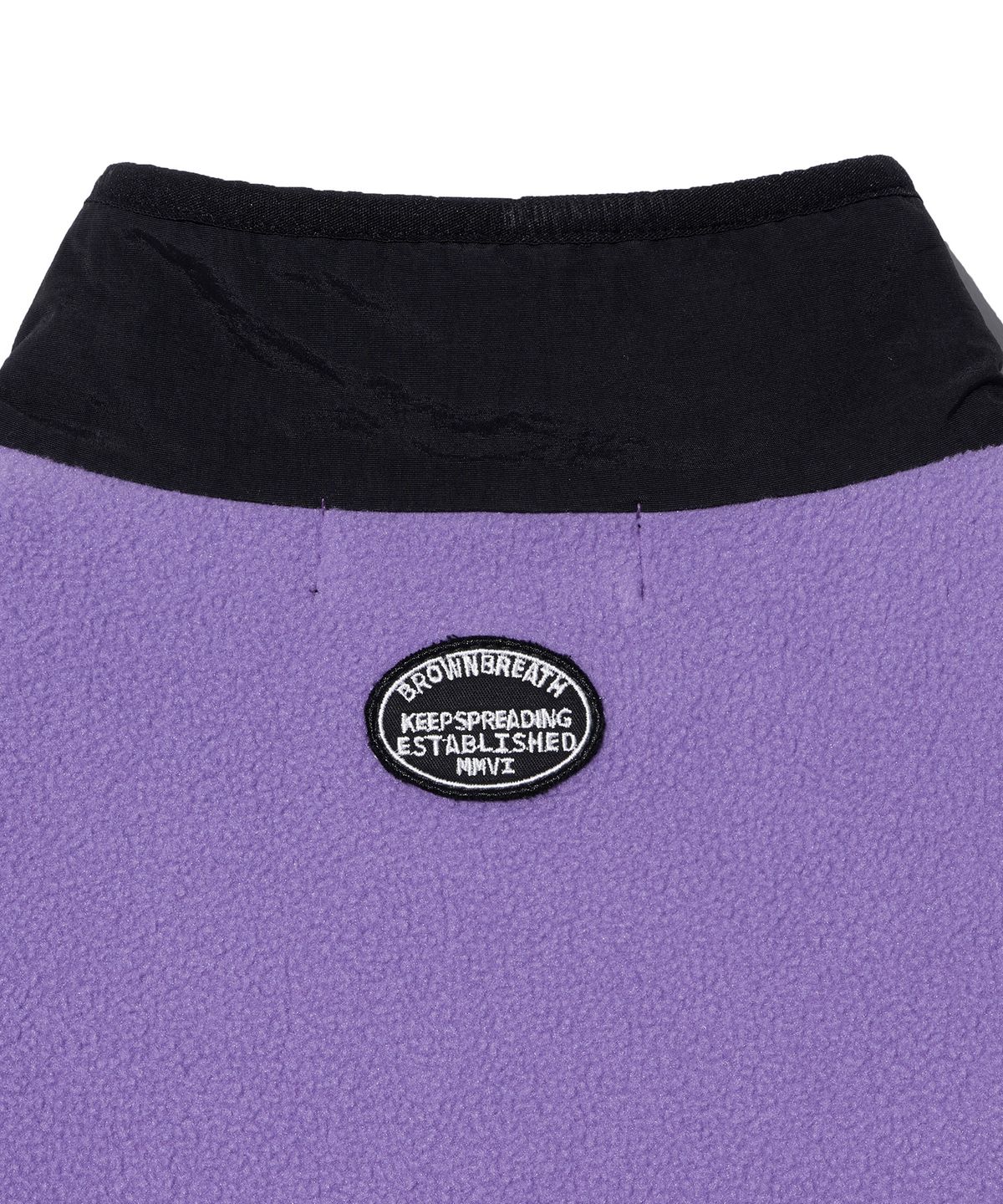 브라운브레스 키즈(BROWNBREATH KIDS) KIDS FLEECE HALF ZIP UP - PURPLE