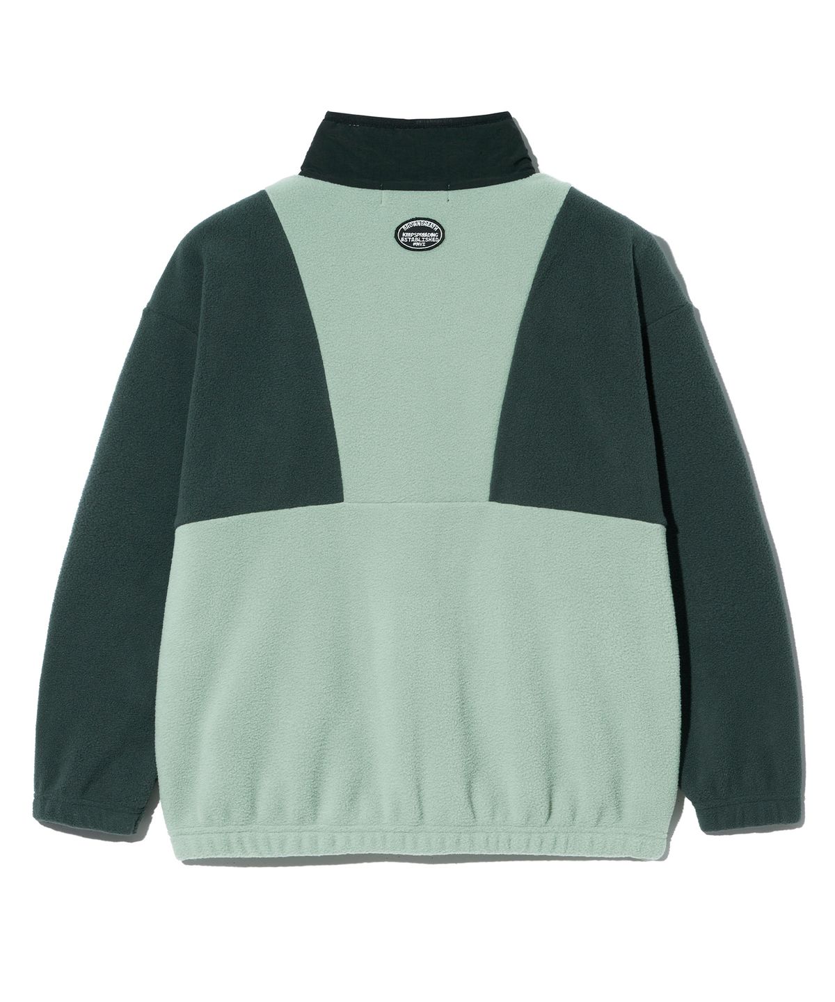 브라운브레스 키즈(BROWNBREATH KIDS) KIDS FLEECE HALF ZIP UP - MINT GREY