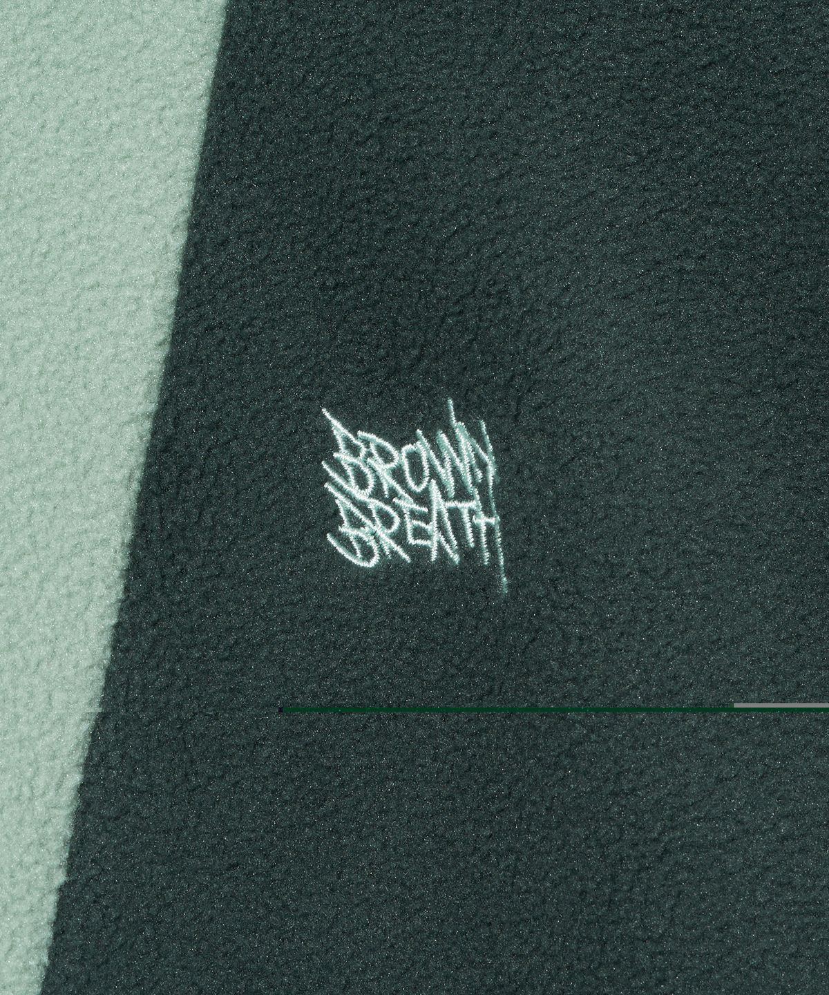 브라운브레스 키즈(BROWNBREATH KIDS) KIDS FLEECE HALF ZIP UP - MINT GREY