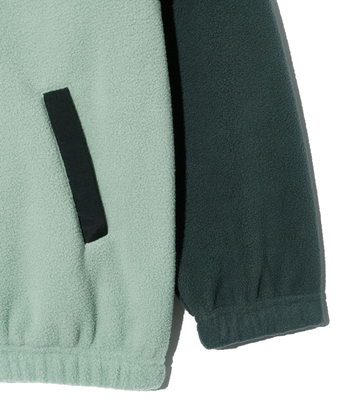 브라운브레스 키즈(BROWNBREATH KIDS) KIDS FLEECE HALF ZIP UP - MINT GREY