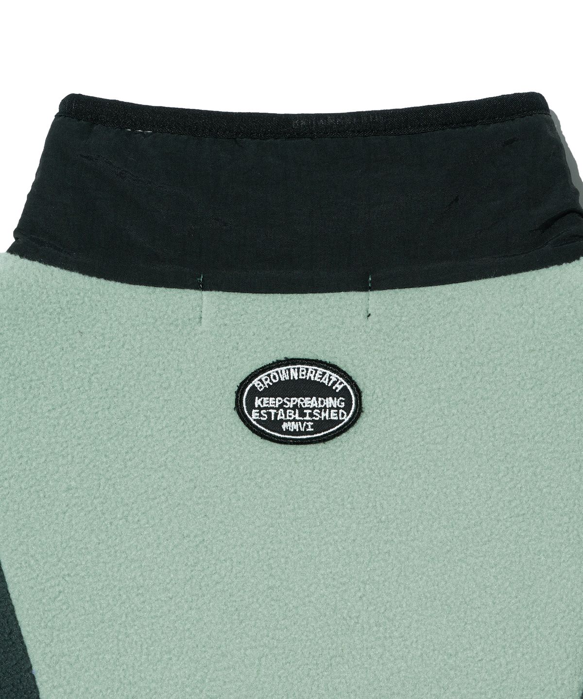 브라운브레스 키즈(BROWNBREATH KIDS) KIDS FLEECE HALF ZIP UP - MINT GREY