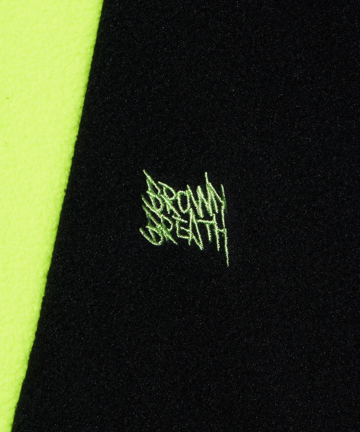 브라운브레스 키즈(BROWNBREATH KIDS) KIDS FLEECE HALF ZIP UP - LIME
