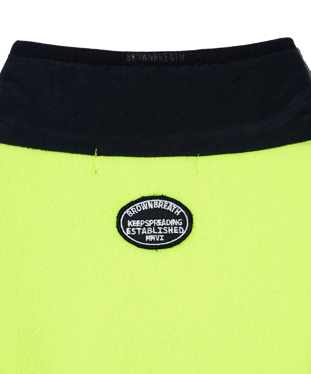 브라운브레스 키즈(BROWNBREATH KIDS) KIDS FLEECE HALF ZIP UP - LIME