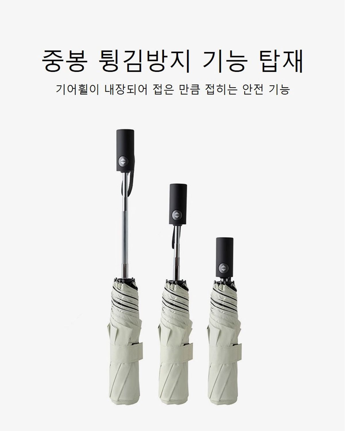 파라체이스(PARACHASE) 3281 튕김방지 자동 3단 암막 우양산