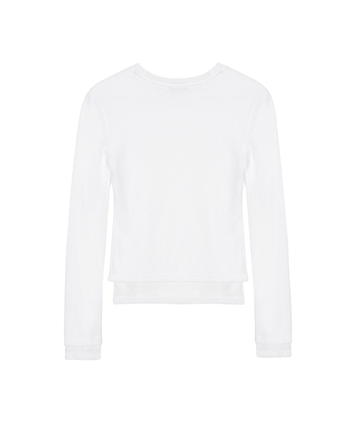 닉앤니콜(NICK&NICOLE) MINIMAL DOUBLE LAYERED LONG SLEEVE TOP_WHITE