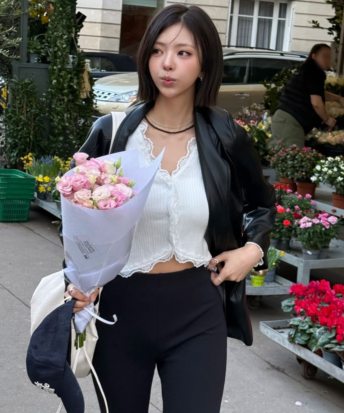 닉앤니콜(NICK&NICOLE) LACE FRILL ESSENTIAL CROP CARDIGAN_3 COLOR