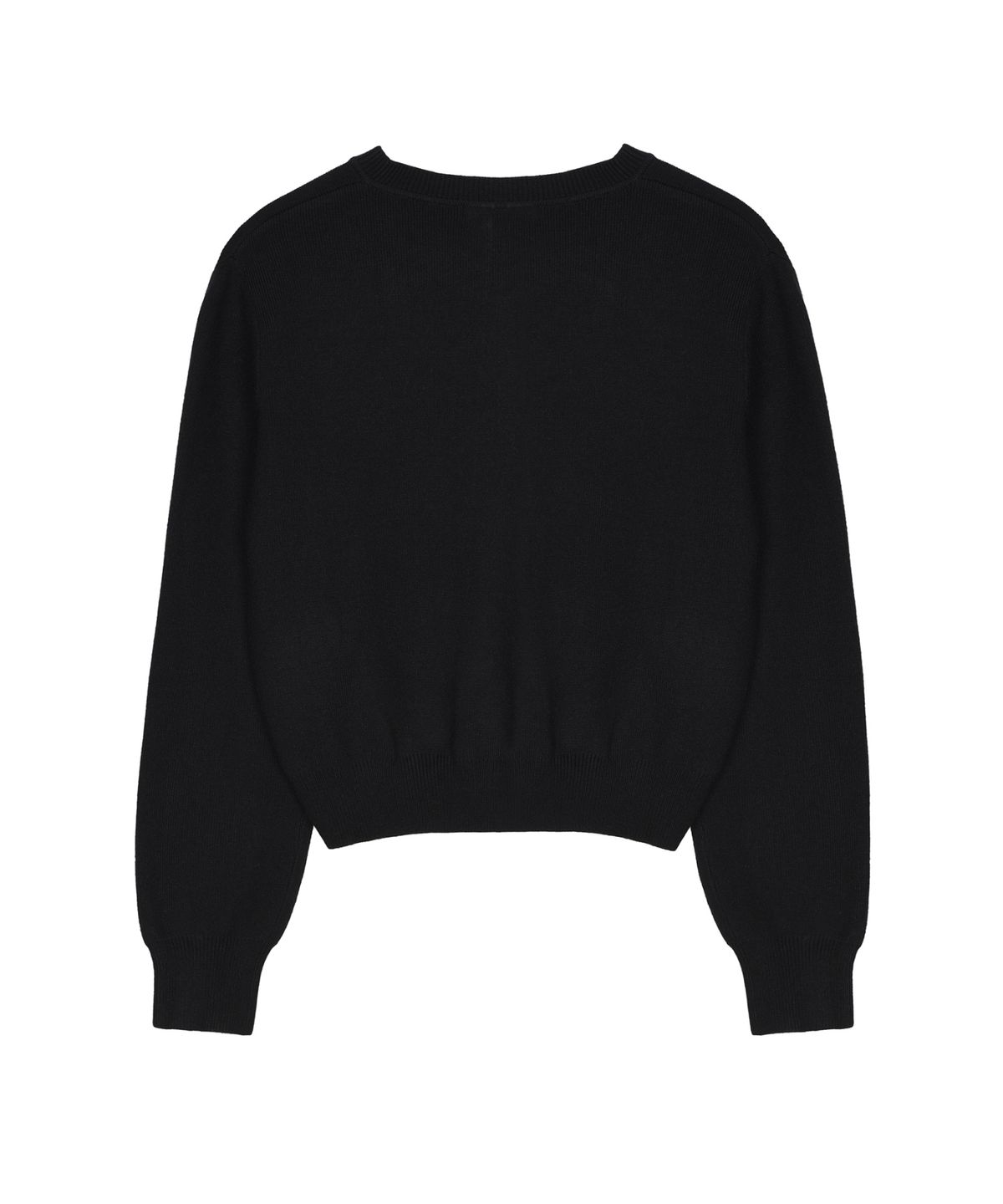 닉앤니콜(NICK&NICOLE) CLASSIC SYMBOL CREW NECK CARDIGAN_BLACK