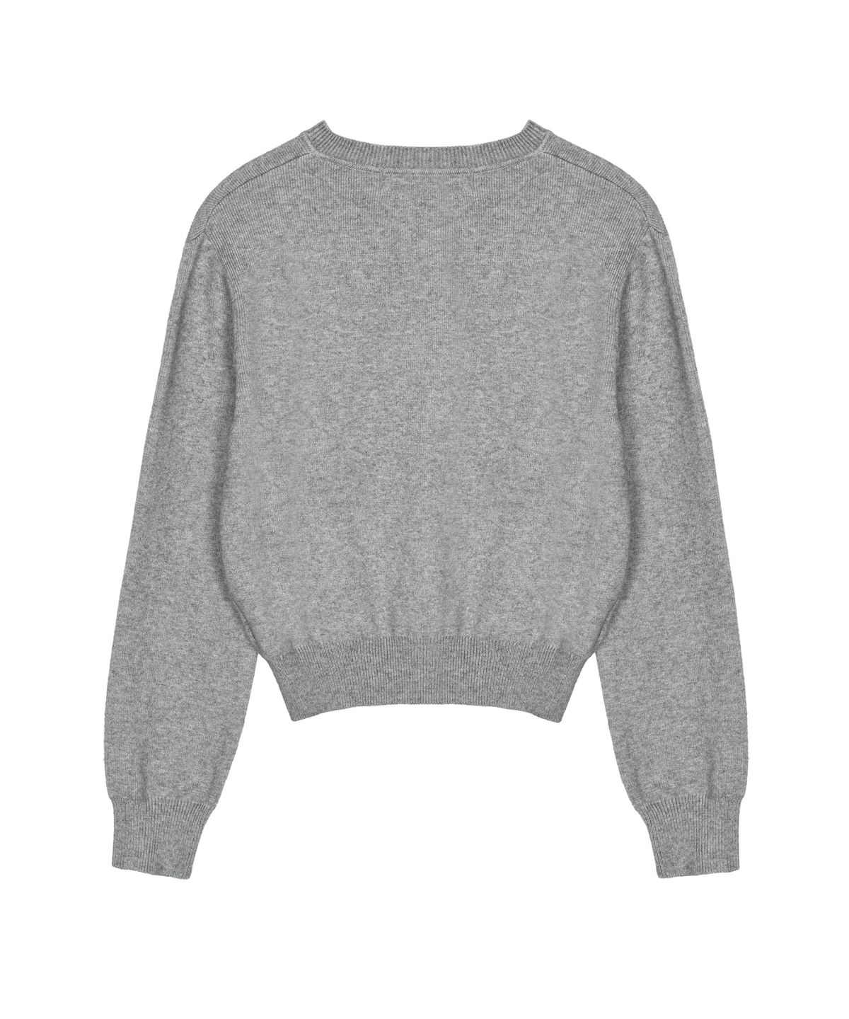 닉앤니콜(NICK&NICOLE) CLASSIC SYMBOL CREW NECK CARDIGAN_GRAY