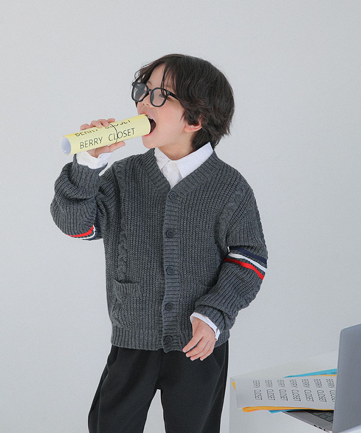 베리클로젯(BERRYCLOSET) 톰스 브릿지 가디건