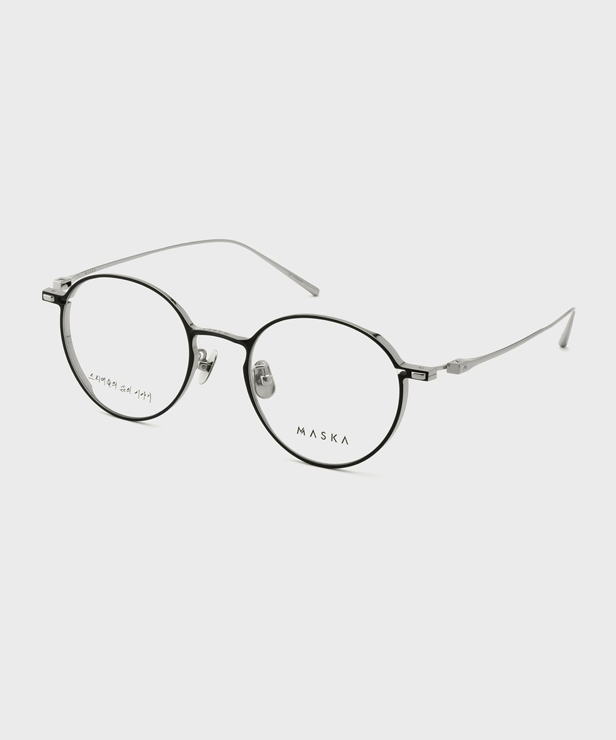 마스카(MASKA) Cloud_T_GREEN 50 02B 클라우드그린 T 50 블랙 실버