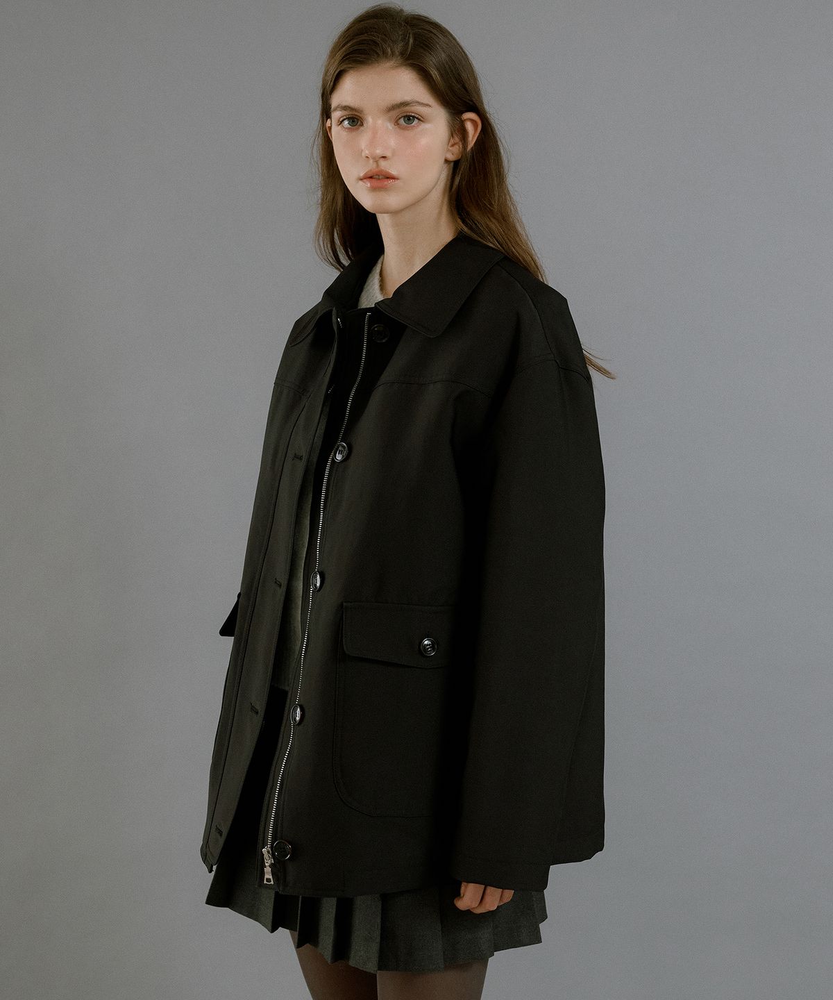 레테라(LETTERA) Cotton Work Jacket