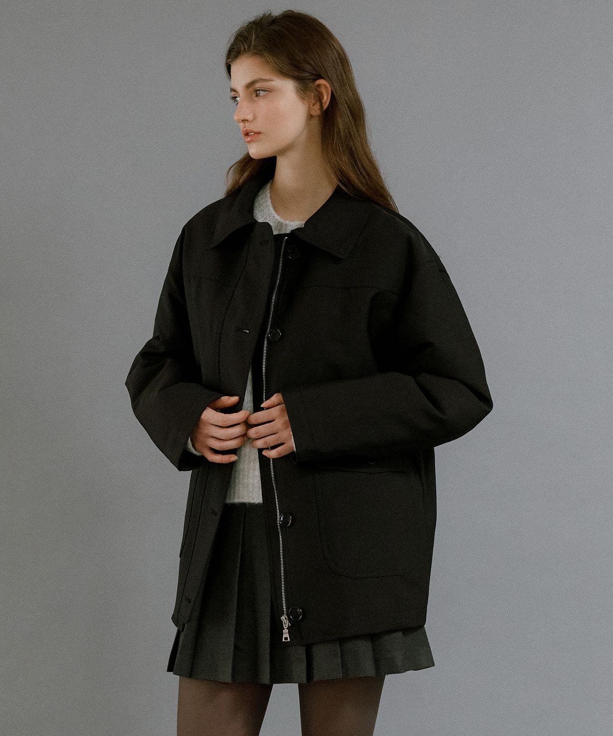 레테라(LETTERA) Cotton Work Jacket