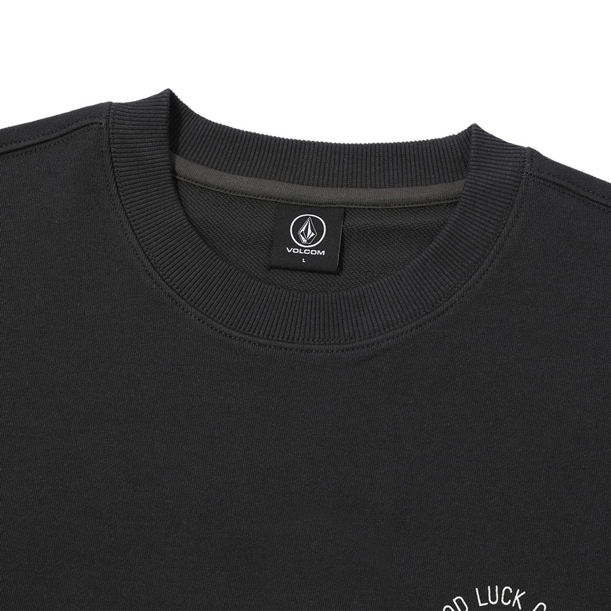 볼컴(VOLCOM) 굿 럭 클럽 오버핏 맨투맨 (다크 차콜) VA243RM002
