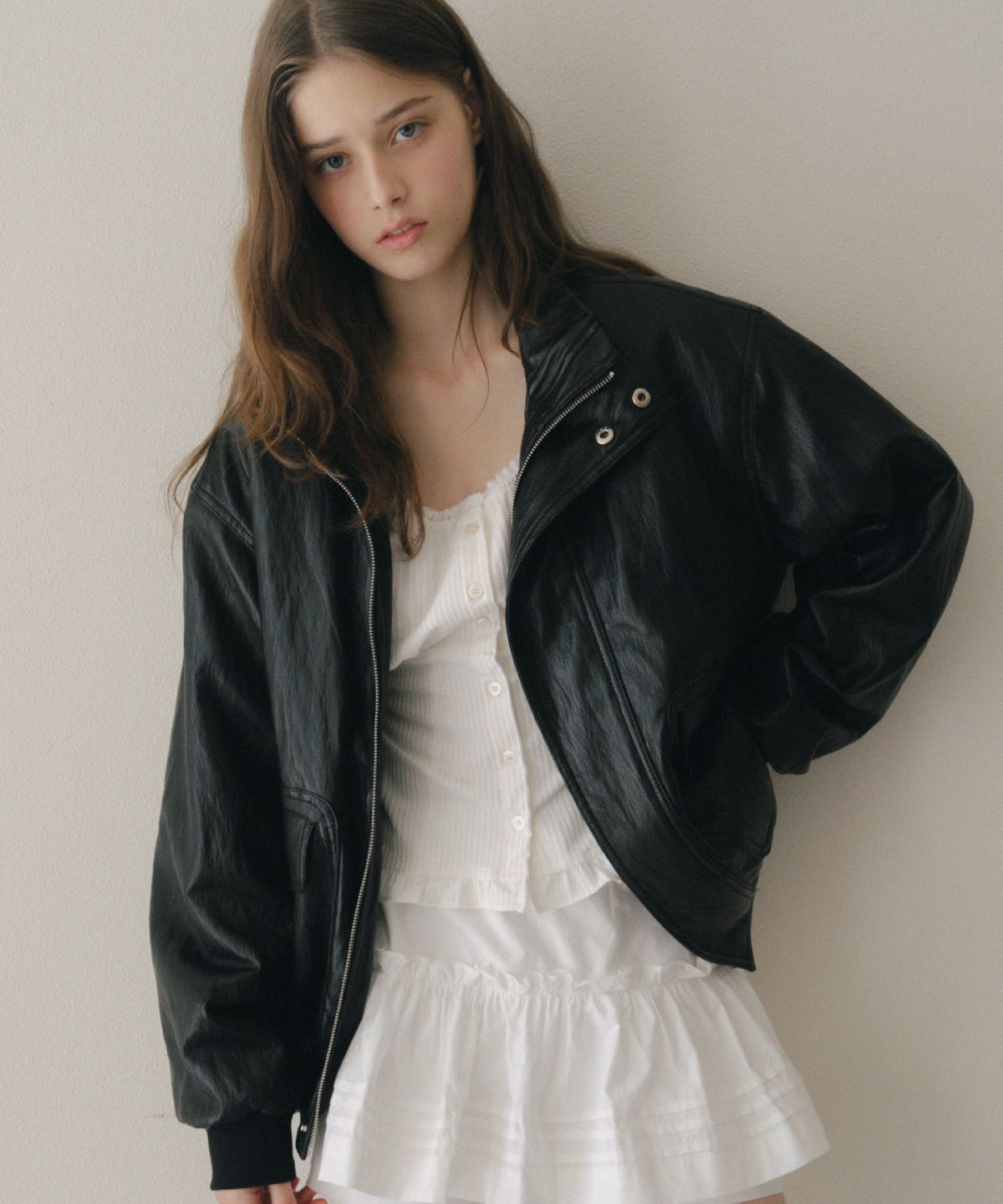 레테라(LETTERA) Baldwin Leather Blouson
