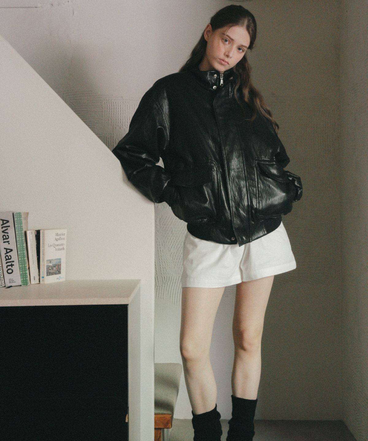 레테라(LETTERA) Baldwin Leather Blouson