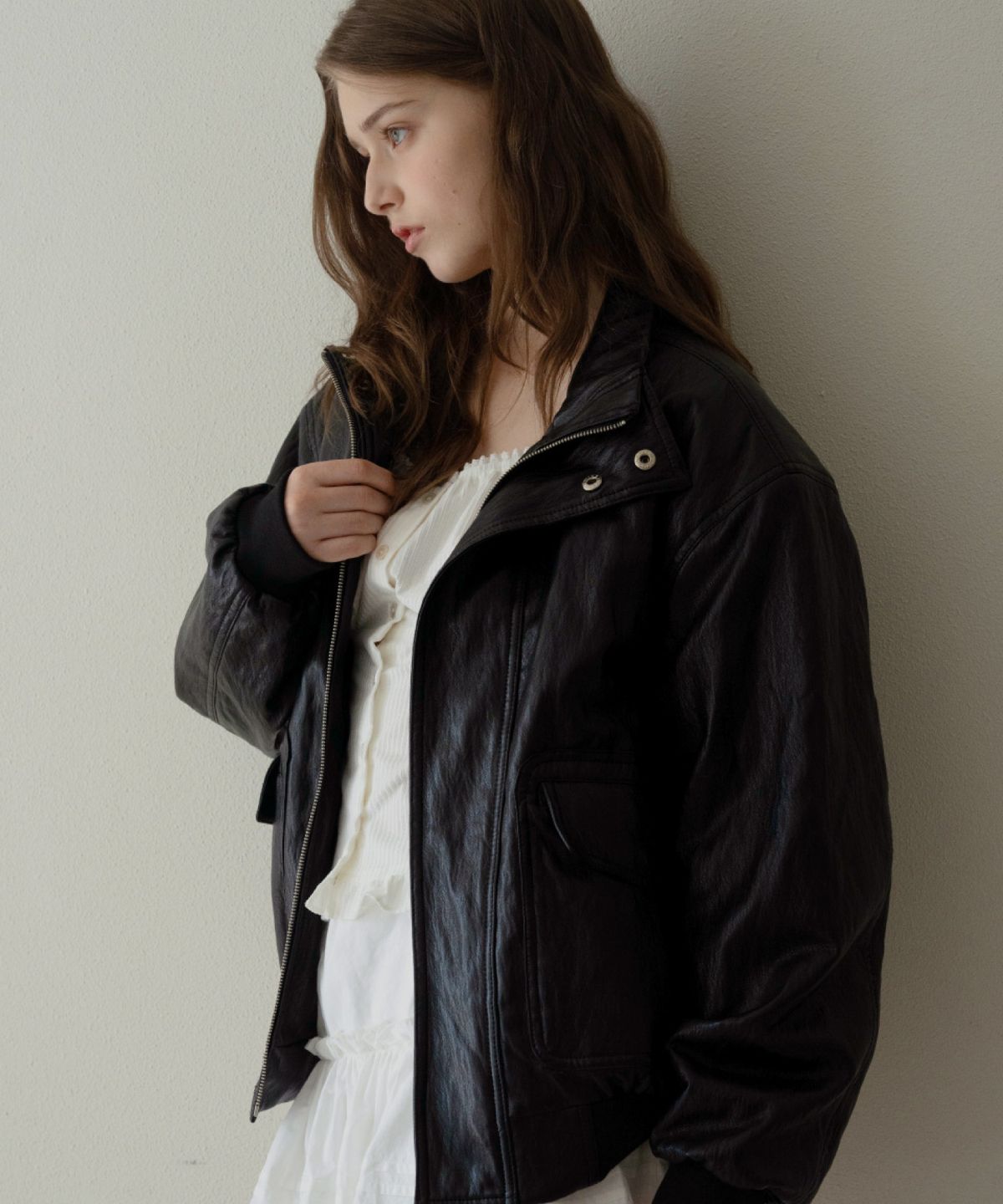 레테라(LETTERA) Baldwin Leather Blouson