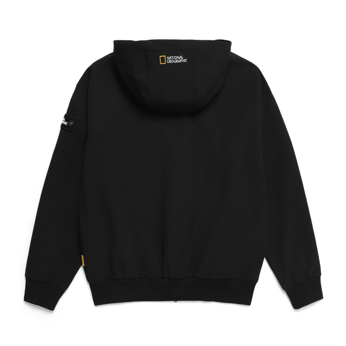 내셔널지오그래픽(NATIONALGEOGRAPHIC) N244UFT950 아르켈론 더블웜 기모 우븐 후드 집업 CARBON BLACK