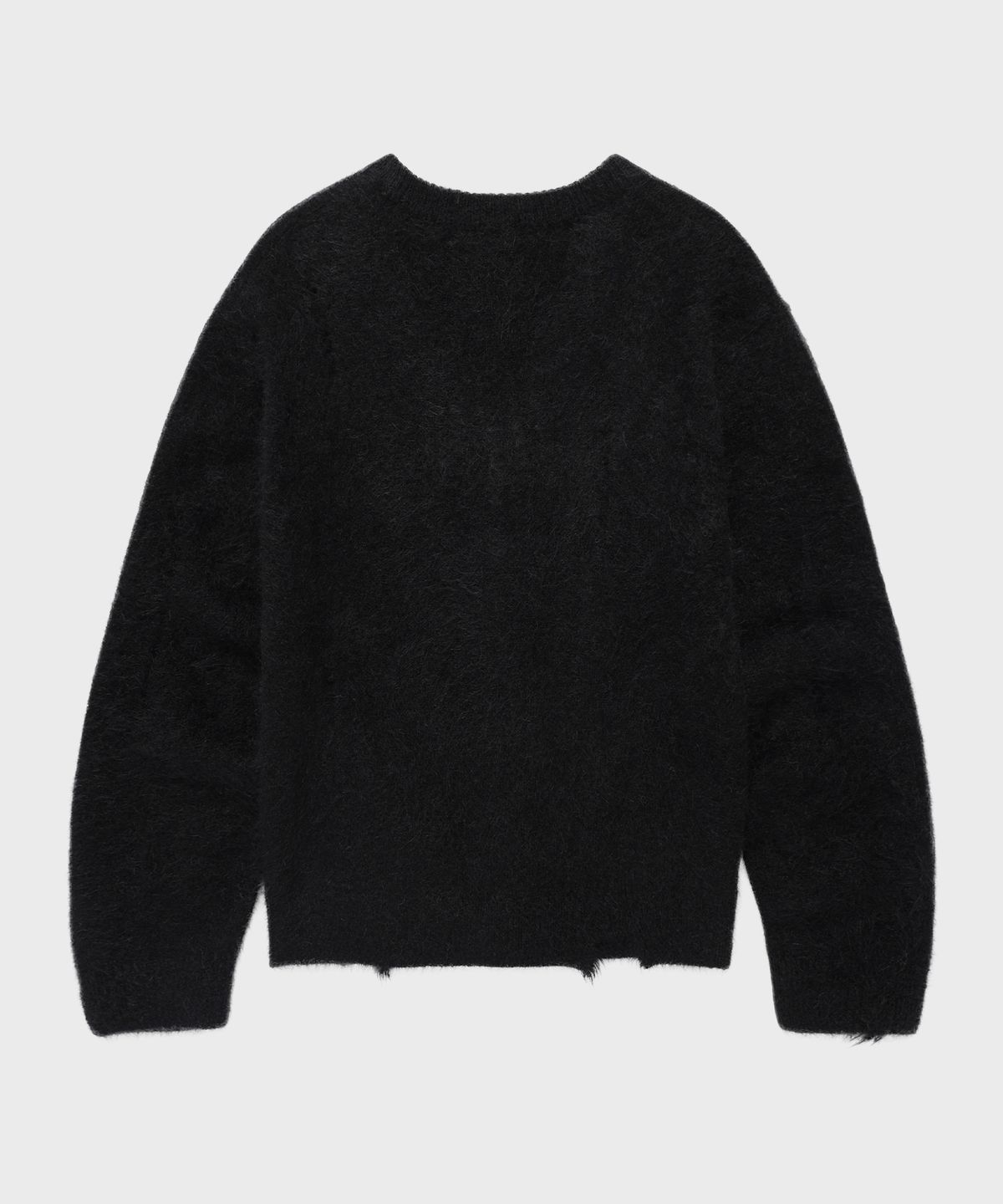 더바이닐하우스(THEVINYLHOUSE) GRUNGE CARDIGAN BLACK