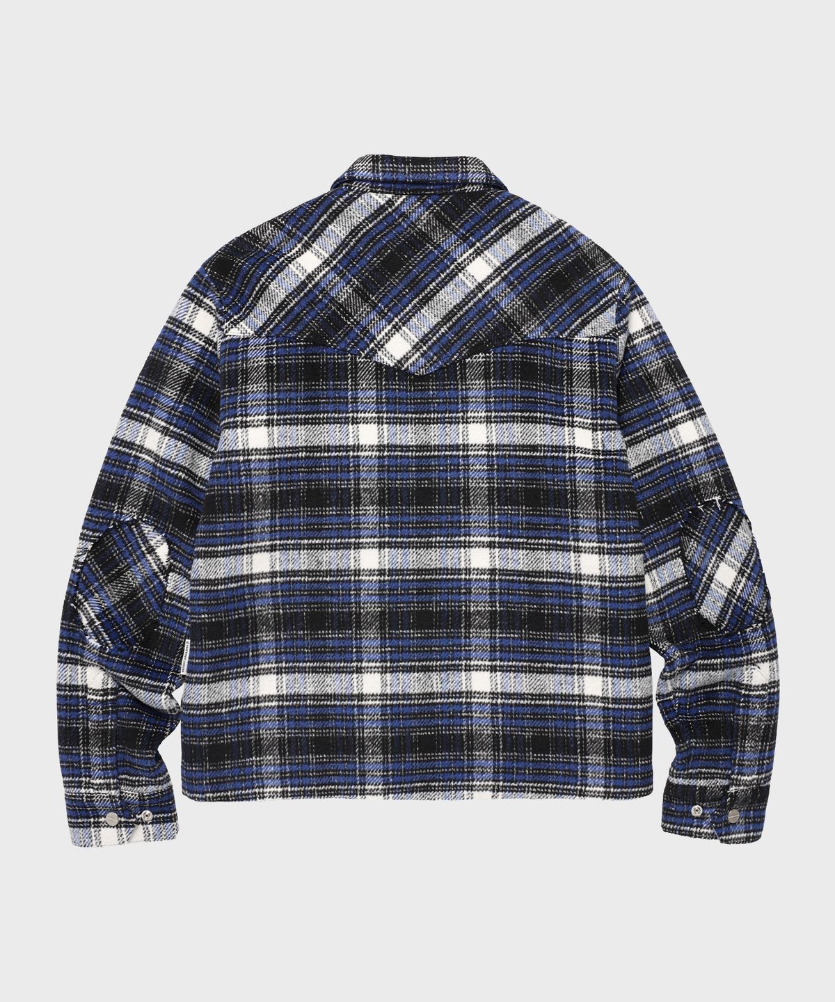 더바이닐하우스(THEVINYLHOUSE) FLANNEL JACKET BLUE