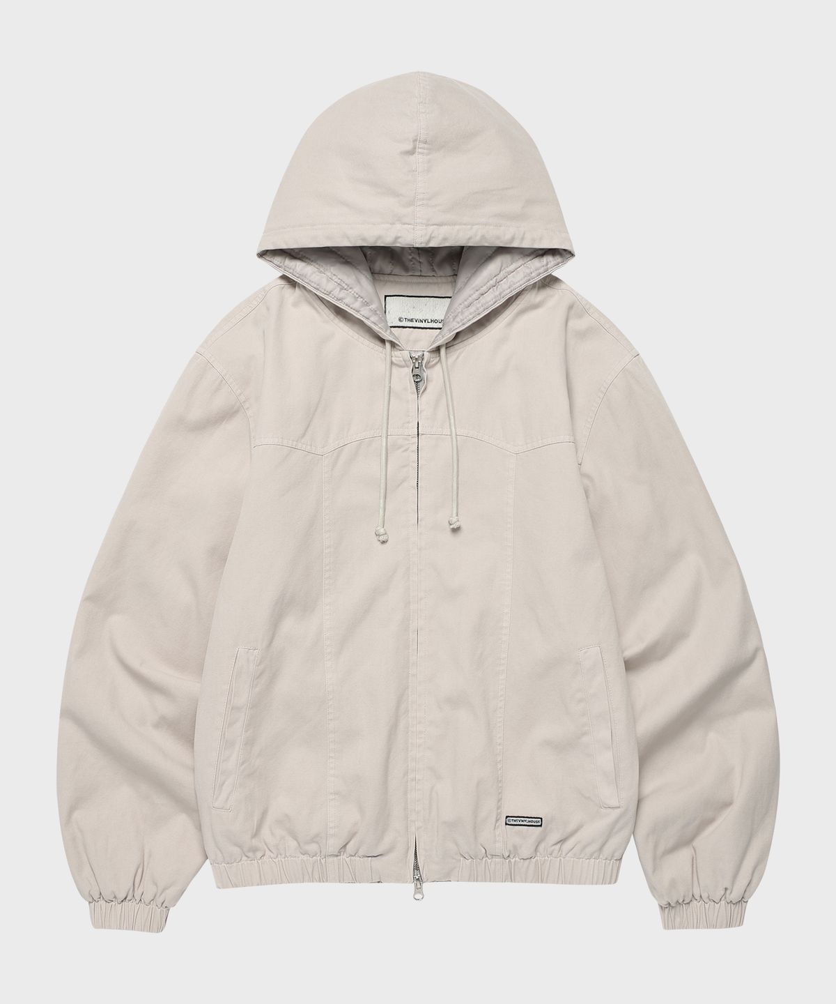 더바이닐하우스(THEVINYLHOUSE) DYED HOODED WORK JACKET  SAND