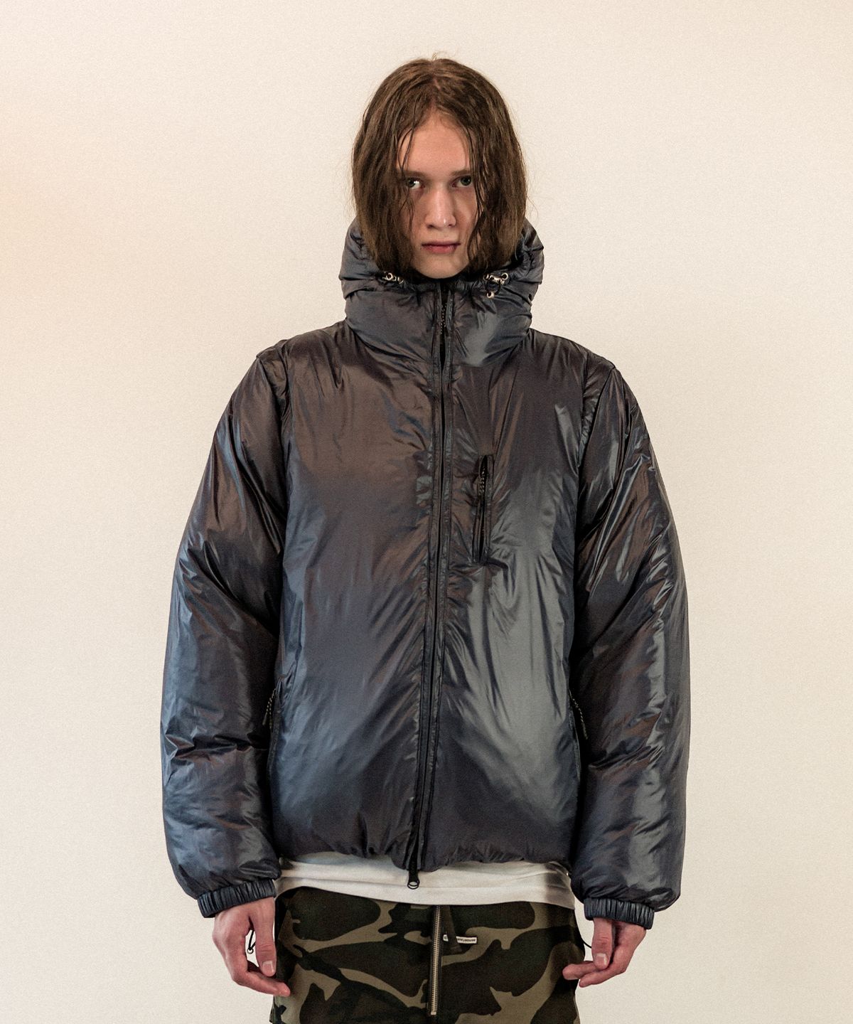 더바이닐하우스(THEVINYLHOUSE) REVERSIBLE PADDED JACKET BLACK