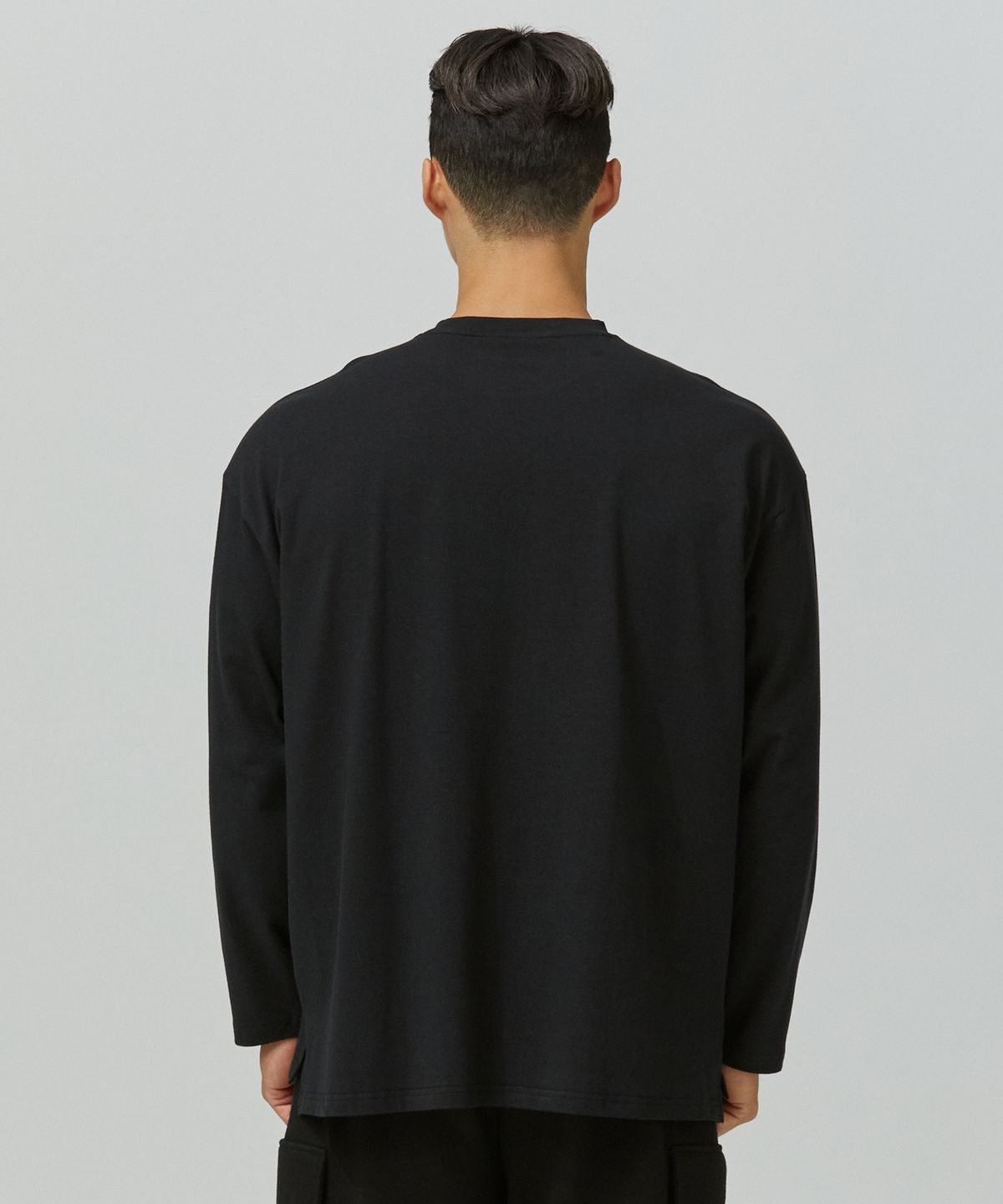 블랙몬스터핏(BLACK MONSTER FIT) 소프트모달 크루넥 롱 슬리브(3color) / BM240722