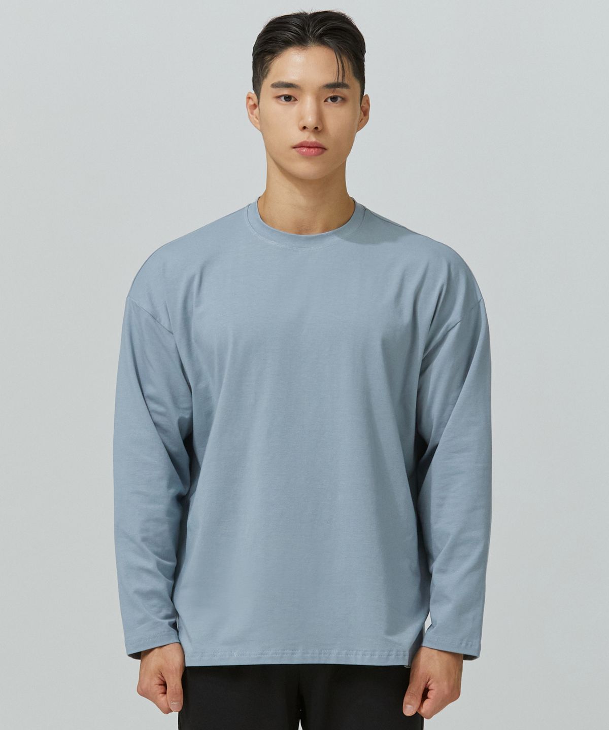 블랙몬스터핏(BLACK MONSTER FIT) 소프트모달 크루넥 롱 슬리브(3color) / BM240722