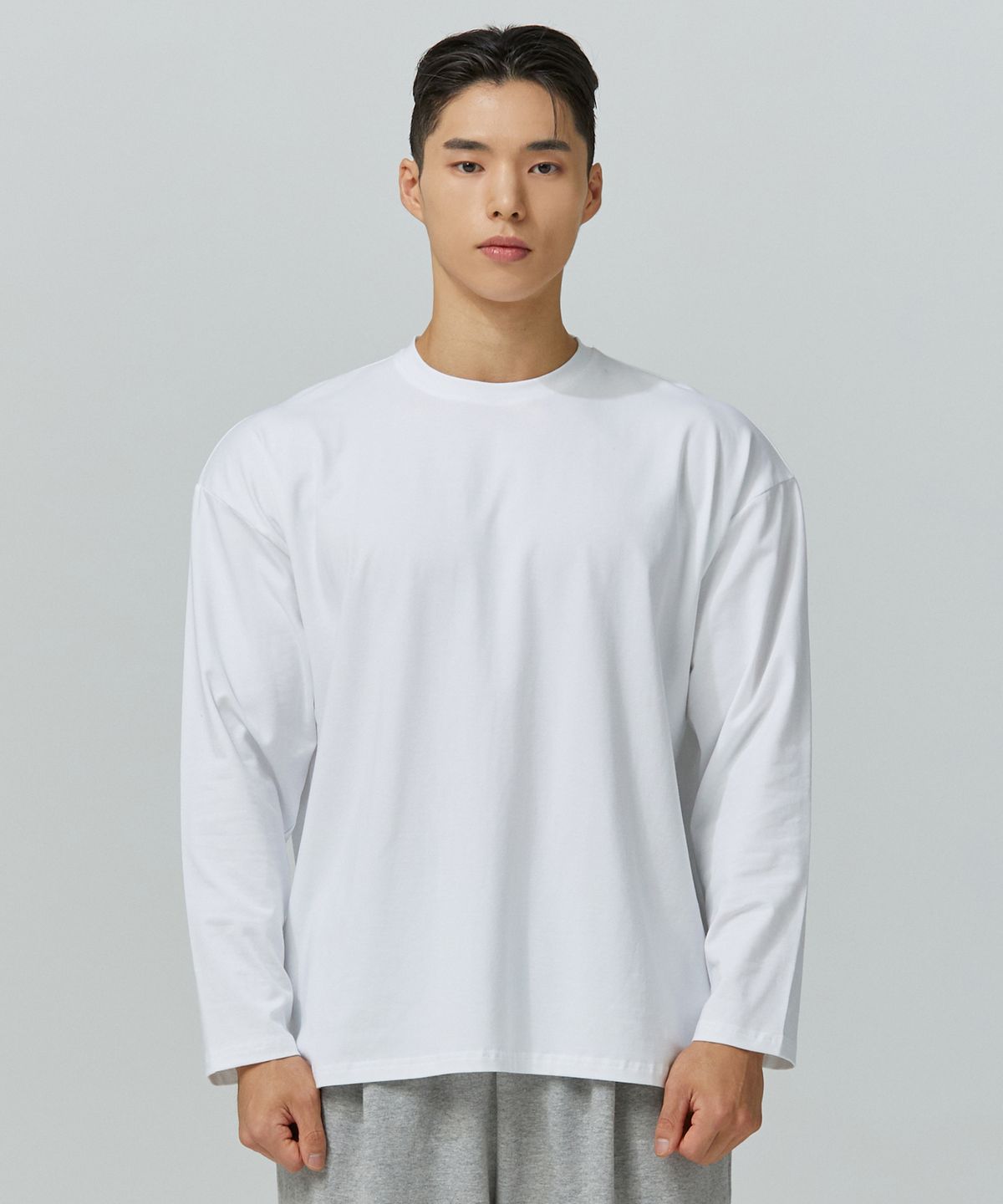 블랙몬스터핏(BLACK MONSTER FIT) 소프트모달 크루넥 롱 슬리브(3color) / BM240722